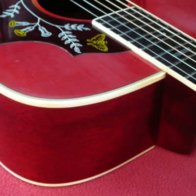 Morris WH-20 Humming Bird Late 70's Red Sunburst | Reverb