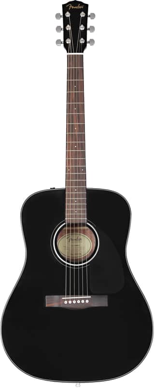 Fender CD-60 Dreadnought V3 w/Hard Case Black image 1