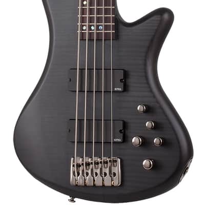 Schecter Stiletto Studio-5 See-Thru Black Satin image 1
