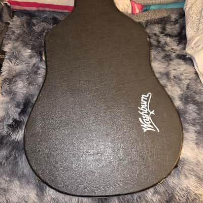 Washburn GCEADLX Deluxe Florentine Electric/Acoustic Guitar Case 2010s - Black image 2