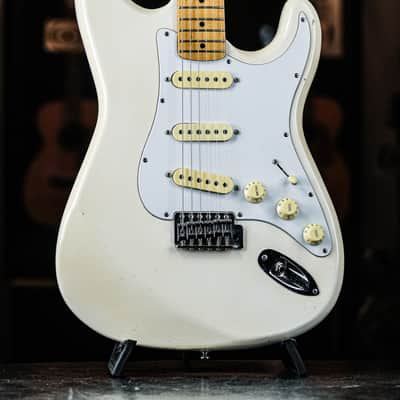 1990s Cort S-style Electric Guitar white / matching headstock image 1