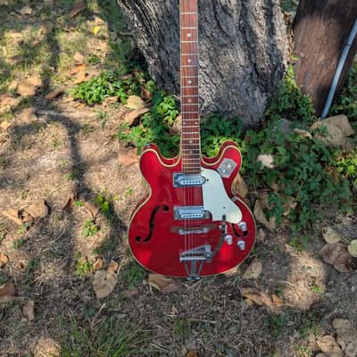 Greco EG-135 Hollowbody Guitar 60s - Cherry Red image 2