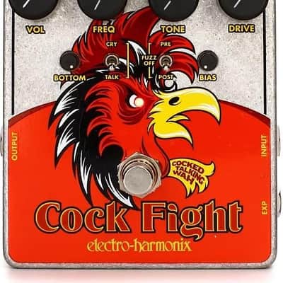 Electro Harmonix Cock Fight Talking Wah Pedal - With Power Adapter image 2