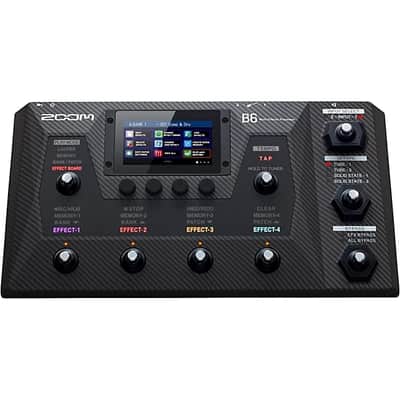 Zoom B6 Multi-Effects Processor for Bass 2024 - BLACK image 4