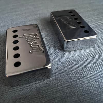 Gibson Embossed pickup covers 1972. - Chrome image 4
