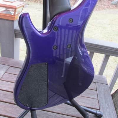 G. Gould GGi5 2016 Purple Metalflake 5 string bass image 3