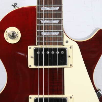 Epiphone Les Paul Standard 2004 Electric Guitar Quilted Wine Red MIK w/ Gig Bag image 4