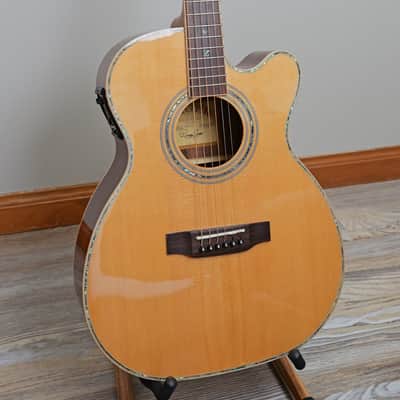 Zager ZAD900CE OM Style Acoustic Electric with Fishman Aura Pro Electronics + Case, Extra Strings & Strap image 8