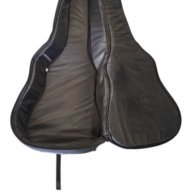 Road Runner Dreadnaught Acoustic Guitar Gig Bag, Black/Red image 3