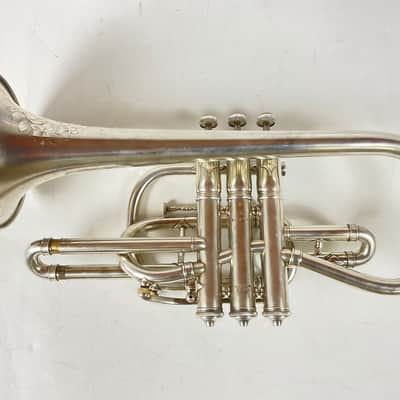 Used C.G. Conn "New York Wonder" Bb/A Cornet (SN: 70075) image 3