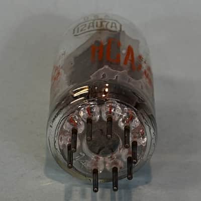 1967 RCA 12AU7A ECC82 Vintage 1960s Gray Plate Side D Getter Tube! T509 image 5