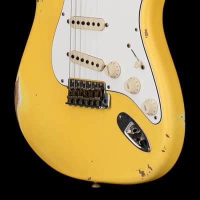 Fender Custom Shop Empire 59 Transition Stratocaster Relic - Aged Canary Yellow #19541 image 7