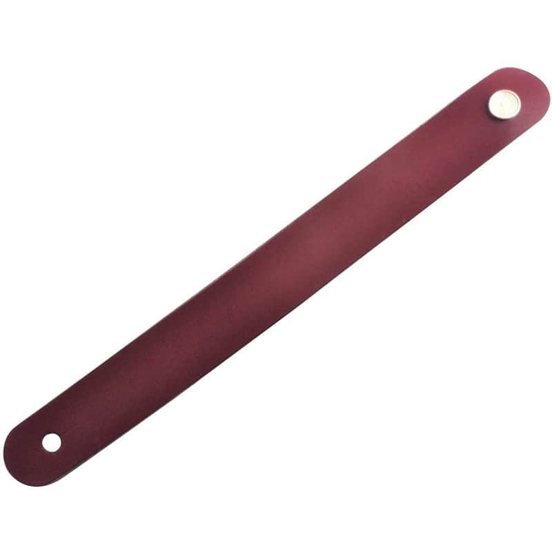 Brown Genuine Leather Guitar Strap Hook Button For Acoustic / Folk / Guitar image 1