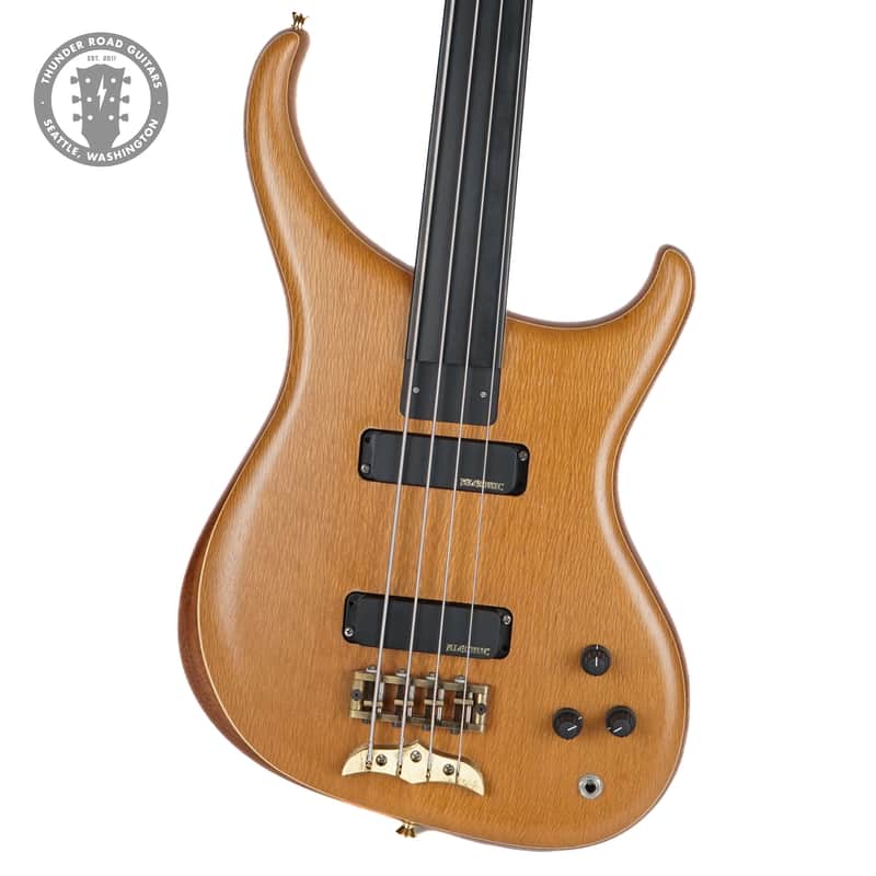 1999 Alembic Orion Fretless Bass Natural image 1
