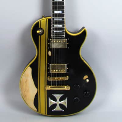 Gibson Les Paul Custom James Hetfield "Iron Cross" Replica 1973 Black Guitar W/HSC USA image 8