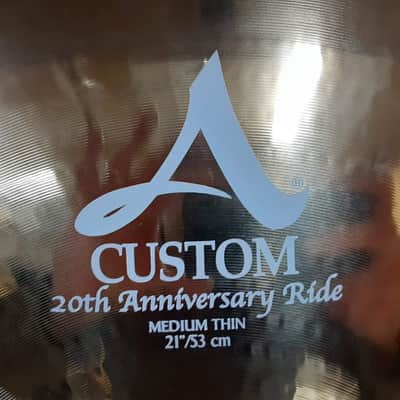 Zildjian 21" A Custom 20th Anniversary Ride Cymbal 2011 - Present - Brilliant image 4