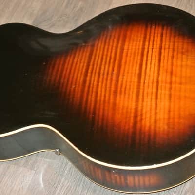 1940's S.S. Stewart by Harmony H1328 Archtop Guitar- Fancy Inlay Binding image 11