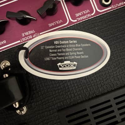 VOX AC30C2-CVR Limited Edition Classic Vintage Red 30W 2x12 Tube Combo Amp 2022 - Mint image 6