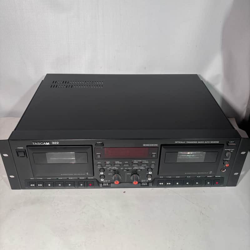 Tascam 322 Professional Dual Cassette Deck image 1