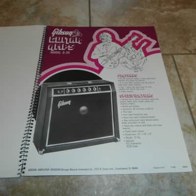 Vintage 1972 Gibson G Series Amplifier Catalog! Original Case Candy, Paperwork! image 5
