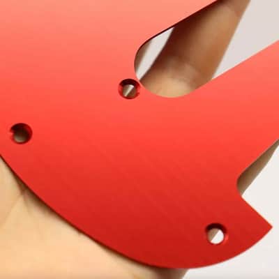 Red SSS Aluminum Guitar Strat Style Pickguard Scratch Plate image 2