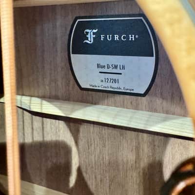 Furch Guitars BLUE LH D SW EAS VTC Lefty Dreadnough  (CUSTOM ORDER for Al’s Music Factory) UNIQUE IN THE WORLD !!! image 3