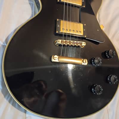 Epiphone Les Paul Custom 1989 Ebony Gold HH MIK Rare image 4
