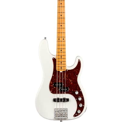 Fender American Ultra Precision Bass, Maple Fingerboard, Arctic Pearl image 4