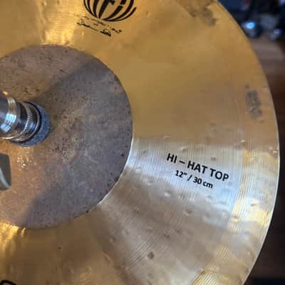 Diril 12” Nomad Series Turkish Hi hats 2020-present - Hand Hammered Raw Bell Brilliant image 1