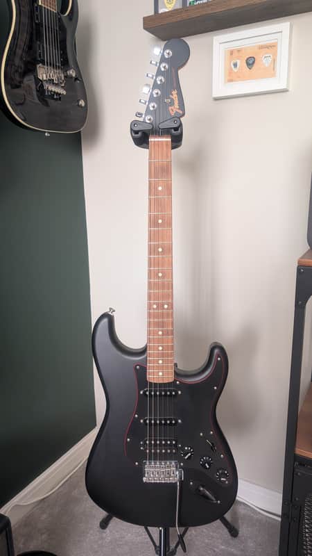 Fender Special Edition Stratocaster HSS Noir Satin black No case-no Gigbag image 1