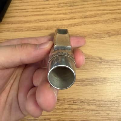 Selmer-Paris Metal Scroll Shank F Tenor Saxophone Mouthpiece 1960s image 4