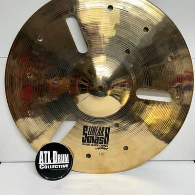 Wuhan 18" Linear Smash Crash Western Style FX Cymbal - Brilliant - NOS - 1079 Grams (WULSMASH18) image 1
