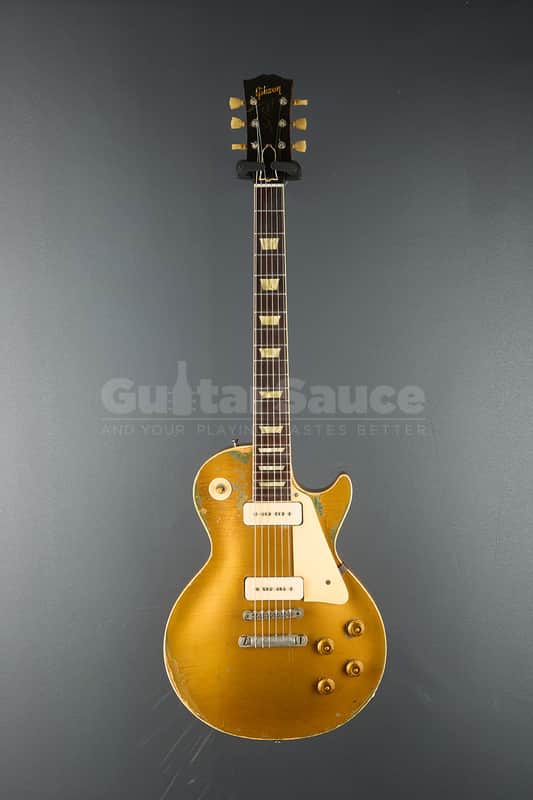 Gibson Les Paul with Tune-O-Matic Bridge Goldtop 1955 | Reverb