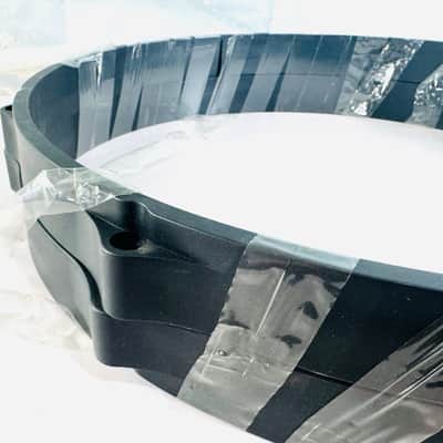Pair of 18” Black Nylon Bass Drum Hoop Kick Drum Rim 18 Inch image 1