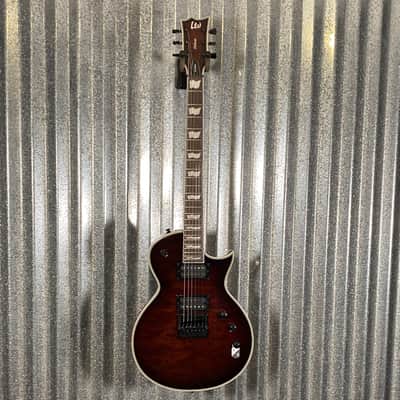 ESP LTD EC-1000 ET Evertune Dark Brown Sunburst Guitar & Case #0635 Used imagen 3