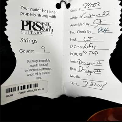 PRS Custom 22 10 top image 7