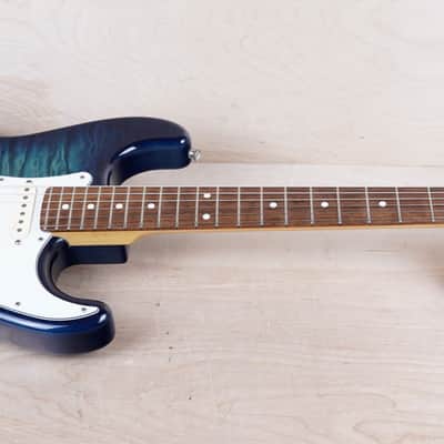 Fender Limited Edition ST-62QT Stratocaster MIJ 2013 Aqua Blue Quilt Top Japan w/ Bag image 2