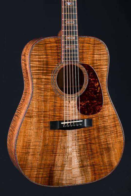 Huss and Dalton D-45 Premium Figured Koa with Paua Pearl Custom NEW image 1
