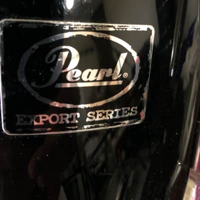 Pearl Export 5-tom shell pack with matching snare (Jet Black), Quick Beat hi-hats, hardware, and throne image 10