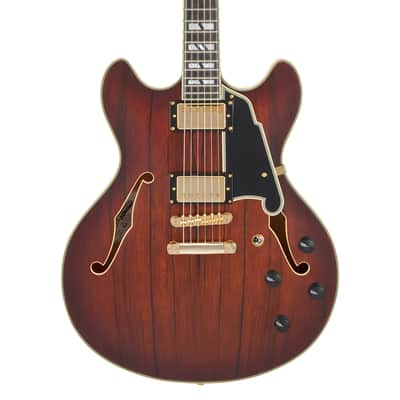 D'Angelico DADDCSBBGS DELUXE DC Double Cutaway Semi-Hollow Body 6-String Electric Guitar w/Deluxe Hardshell Case image 3