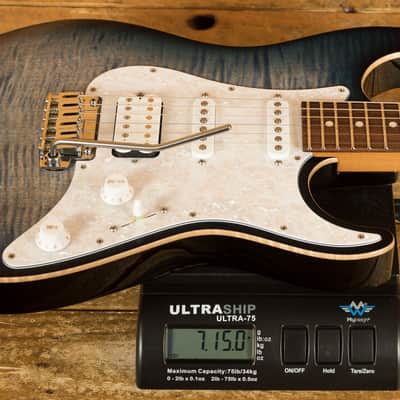 Suhr Standard Plus Faded Trans Whale Blue Burst Pau Ferro image 9
