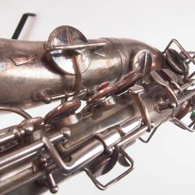 Seltenes Vintage Diamond Eb Altsaxophon Sax Alt Polster neu rare alto sax new pads versilbert image 8