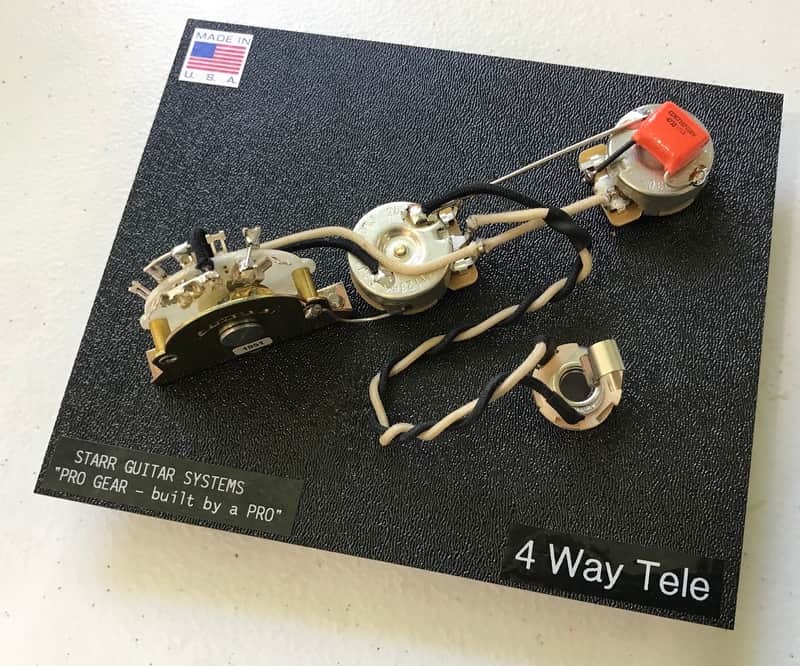 Fender Telecaster 4-Way Switch Harness! CTS, TRITAN, Switchcraft, & Orange Drop! image 1