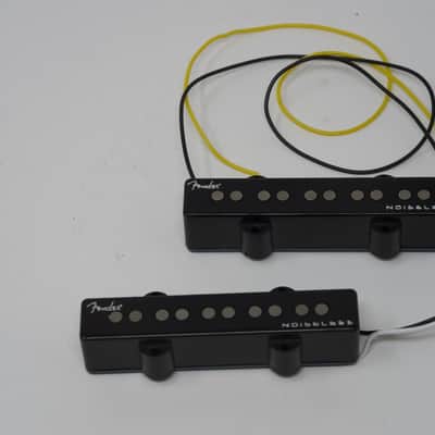 Fender Ultra Noiseless Jazz Bass V 5-String Pickup Set Black image 2