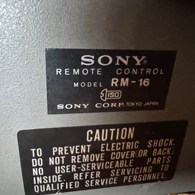 SONY-RM-16 REMOTE CONTROL FOR THE SONY TC-854-4 REEL TO REEL TAPE DECK - RARE! image 10