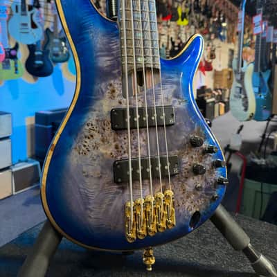 Used Ibanez SR2605E-CBB Premium Soundgear Bass - Cerulean Blue Burst, Free Plek and Ship! image 3