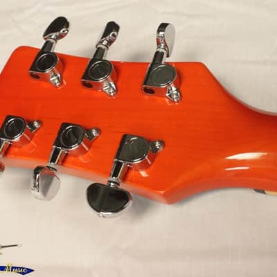 Italia Torino Semi-Hollow Electric Guitar, Trans Orange, Brand New!!! image 9