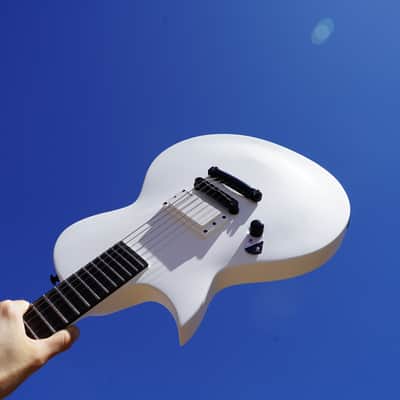 ESP LTD EC ARCTIC METAL Snow White Satin Left Handed 6-String Electric Guitar image 1