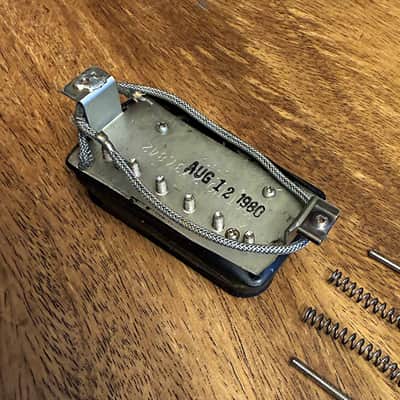 Vintage Gibson Tim Shaw PAF humbucker - Zebra Bobbins - dated August 12, 1980 image 4