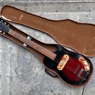 1952 Kay ‘Rex’ K-125 Peanut Red Burst RARE image 10